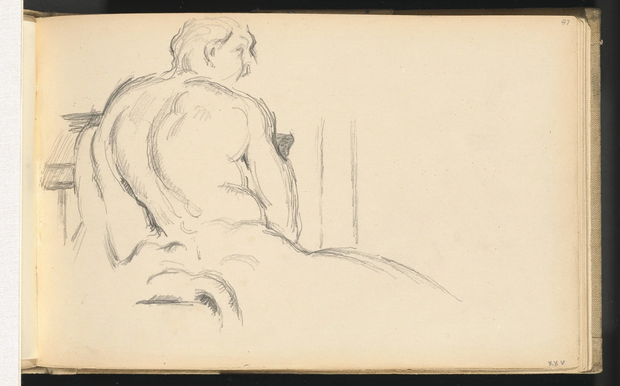 Study of Puget's "Hercules Resting", detail