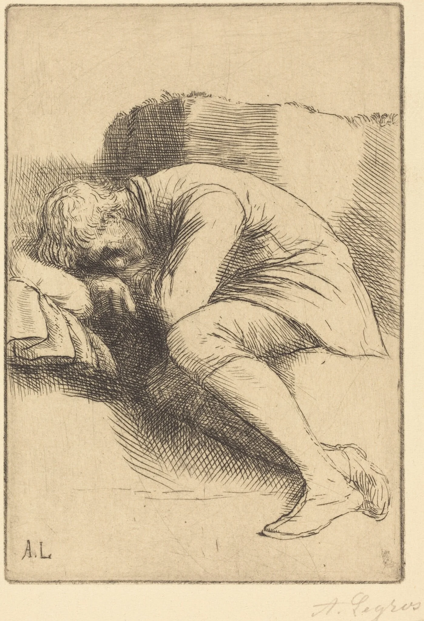 Sleeper (Un dormeur), detail