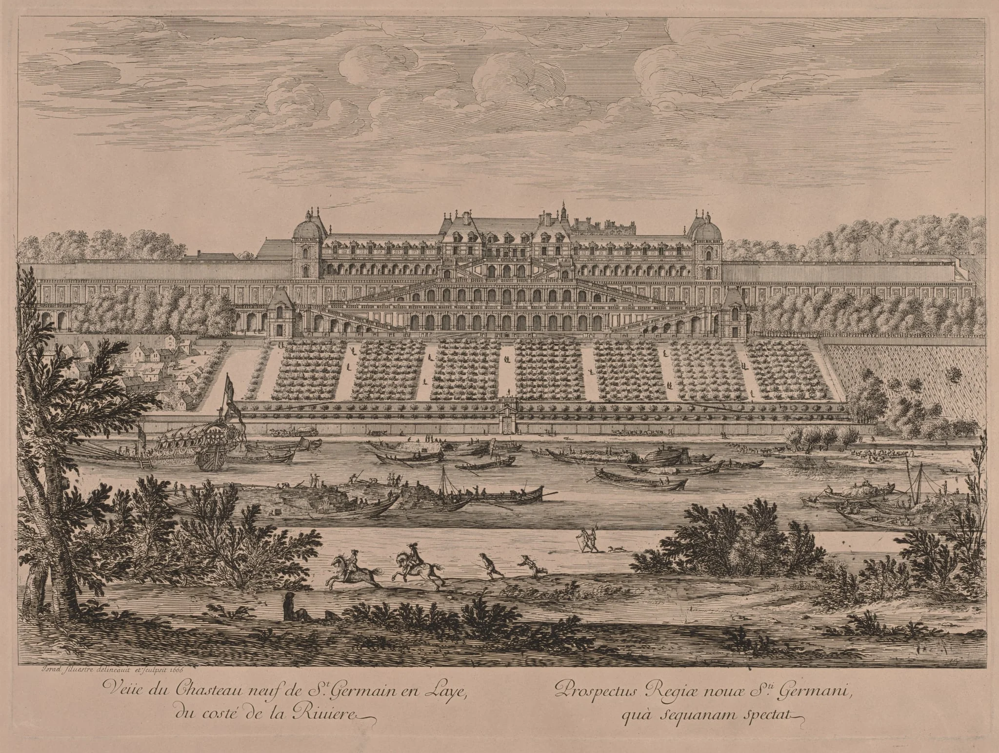 Chateau of St. Germain en Laye from the River, detail