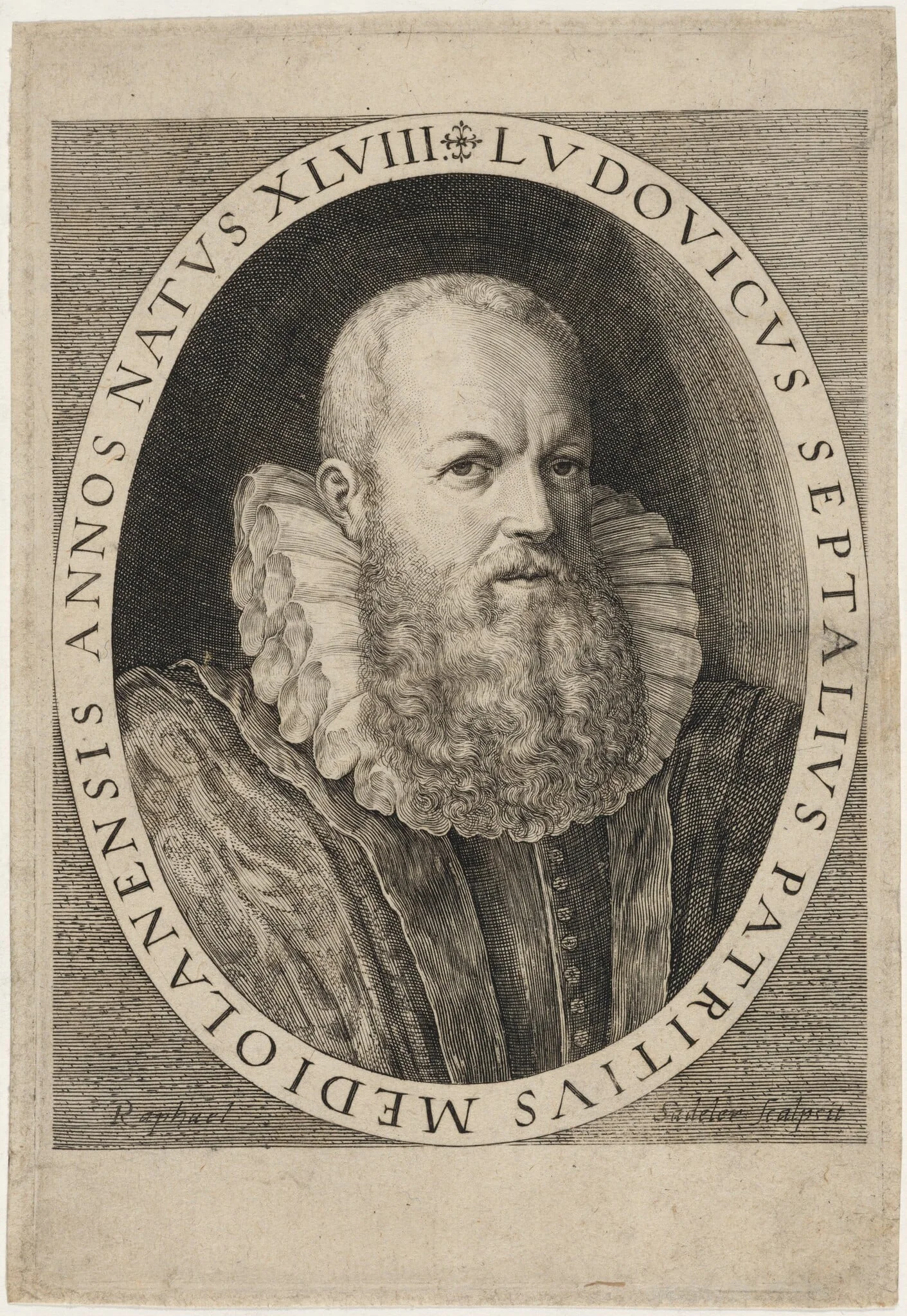 Ludovicus Septalius, Patricius Mediolanensis, detail