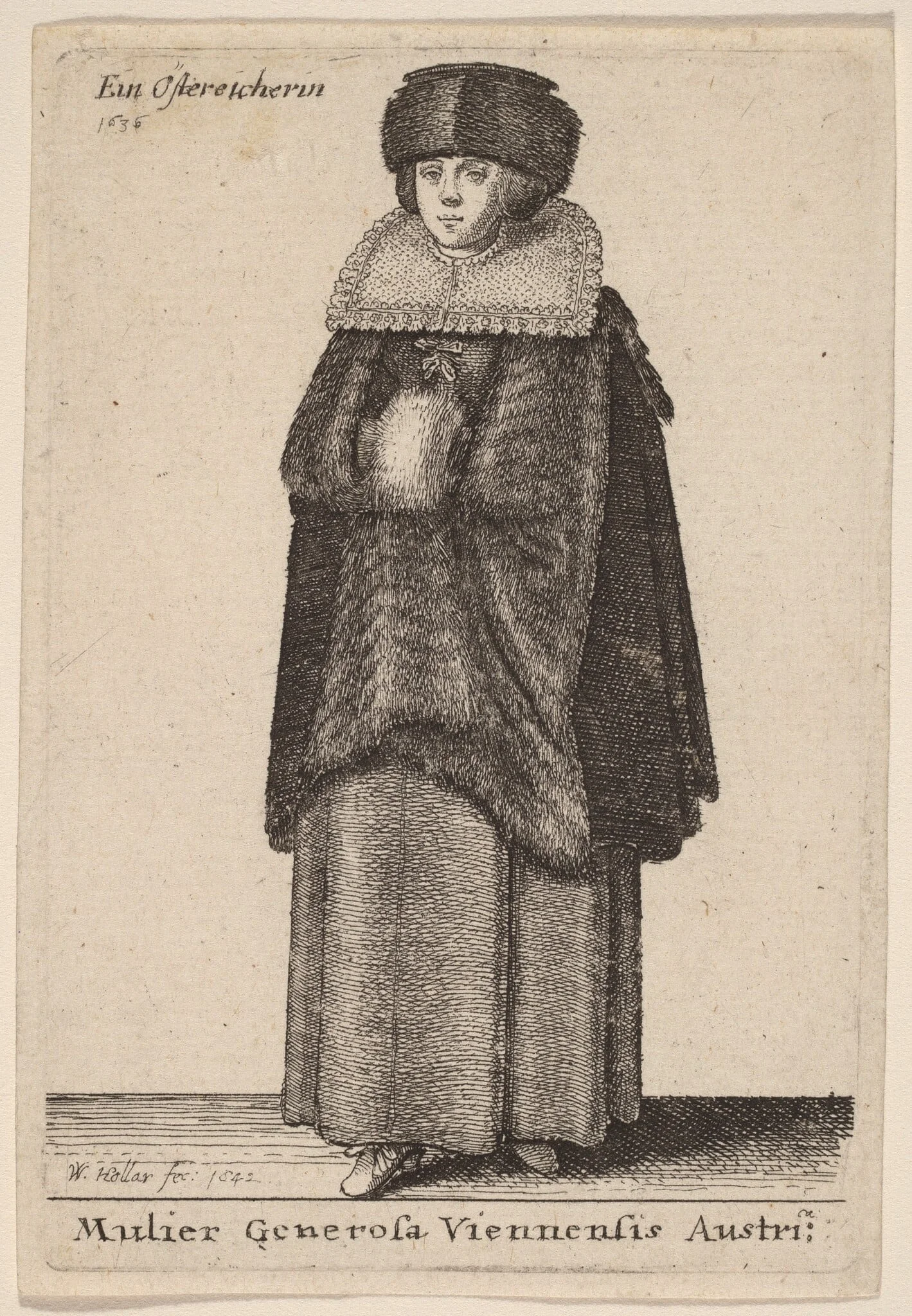 Mulier Generosa Viennensis Austri, detail