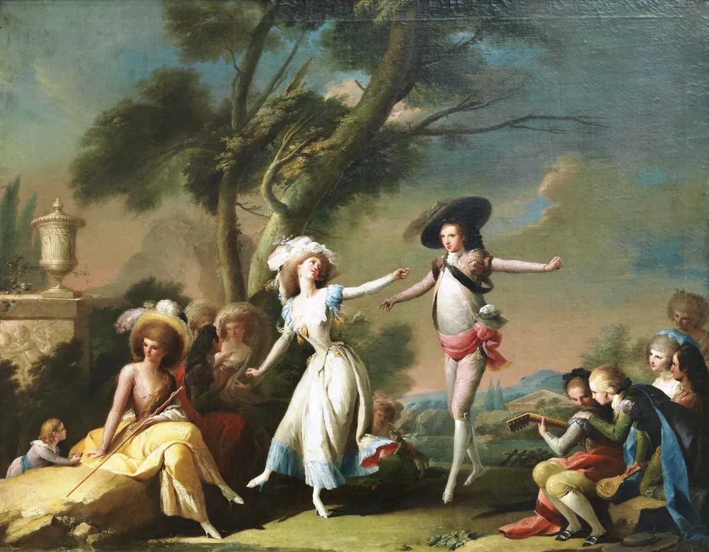 A Festival, by José Camarón y Bonanat, oil, 1793