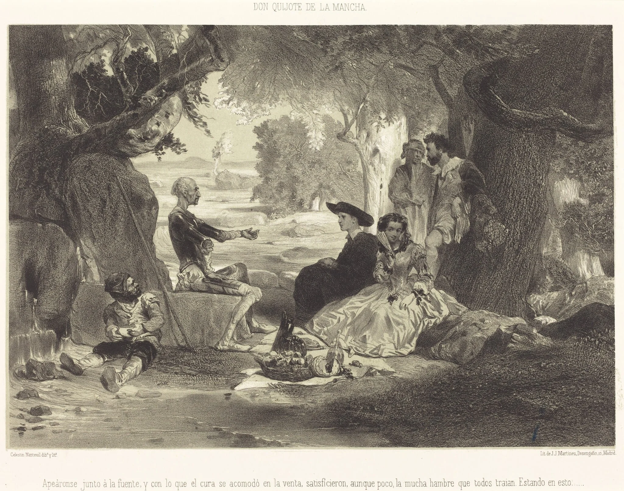Apeáronse junto à la fuente..., detail