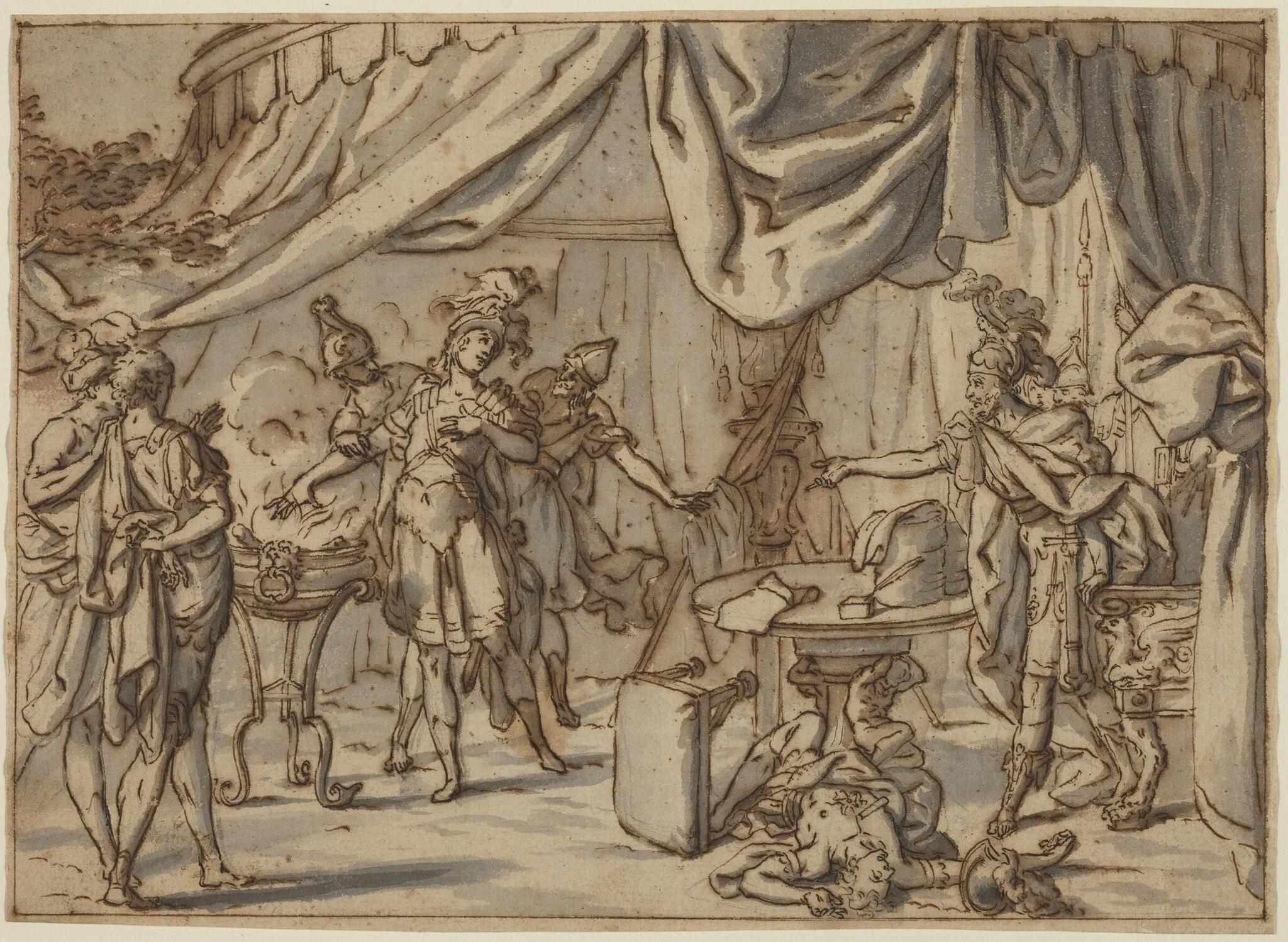 Mucius Scaevola, detail