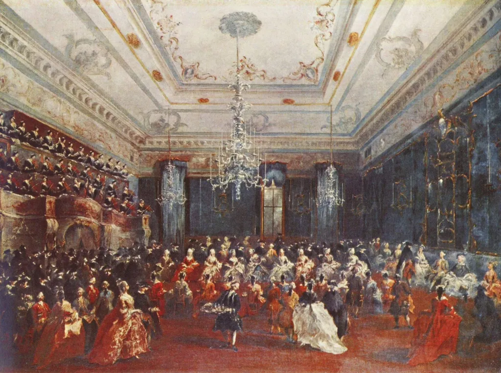 Venetian Gala Concert, by Francesco Guardi, oil, 1792