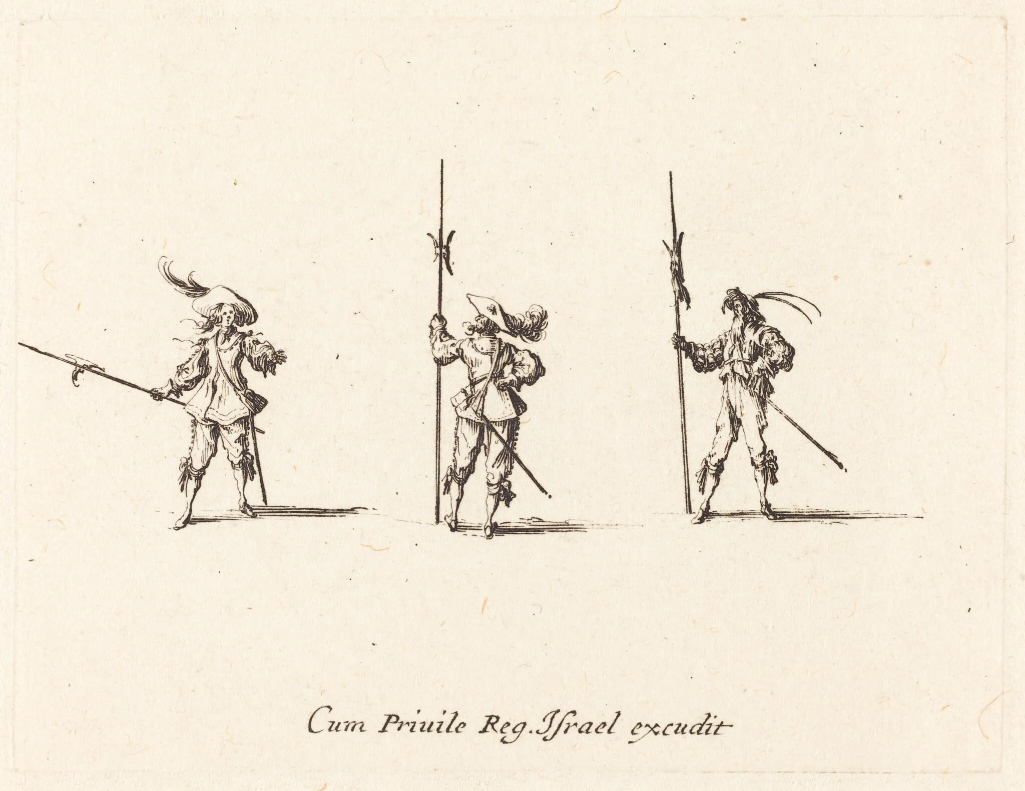 Drill with Halberds, detail