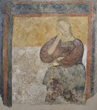 Distressed man from Sant Climent de Taüll, by Master of Taüll, unspecified, 1123