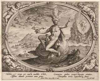 Aër (Air), by Adriaen Collaert, ink, 1587