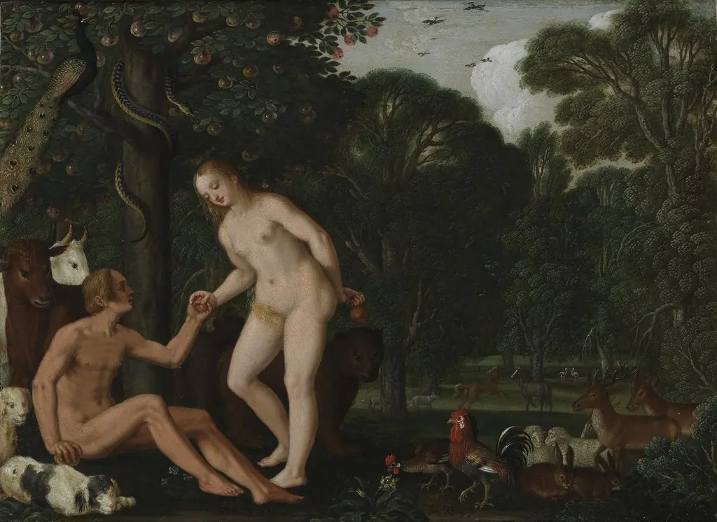 Adam and Eve in Paradise