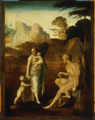 Adam and Eve with Cain and Abel