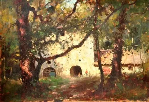 Intrare la mănăstire, by Adam Bălțatu, 1920