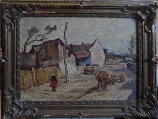 Uliță cu căruțe, by Adam Bălțatu