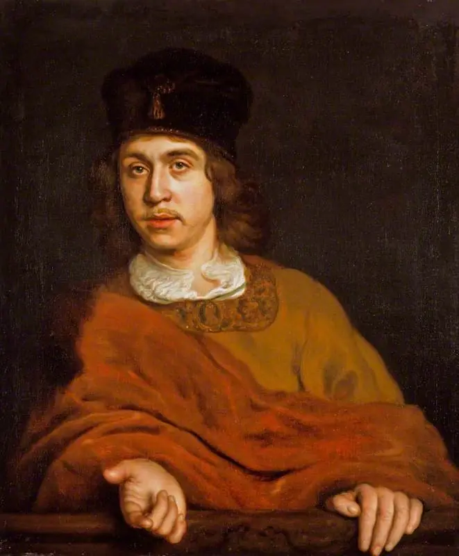 A Young Man in a Fur Cap, by Adam Camerarius