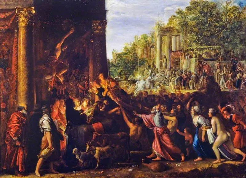 Il Contento (Contentment), by Adam Elsheimer, oil, 1607