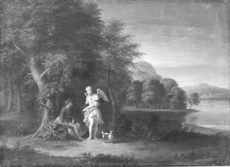 Landschaft mit Tobias und Engel, by Adam Elsheimer