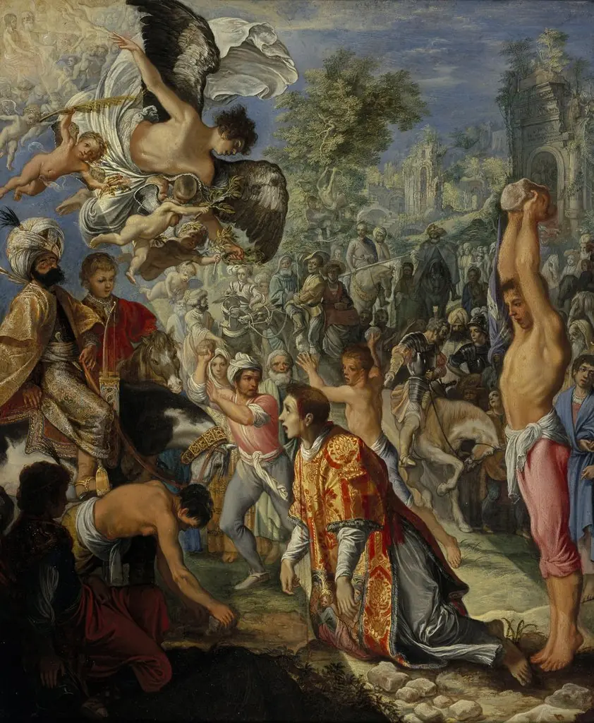 The Stoning of Saint Stephen, by Adam Elsheimer