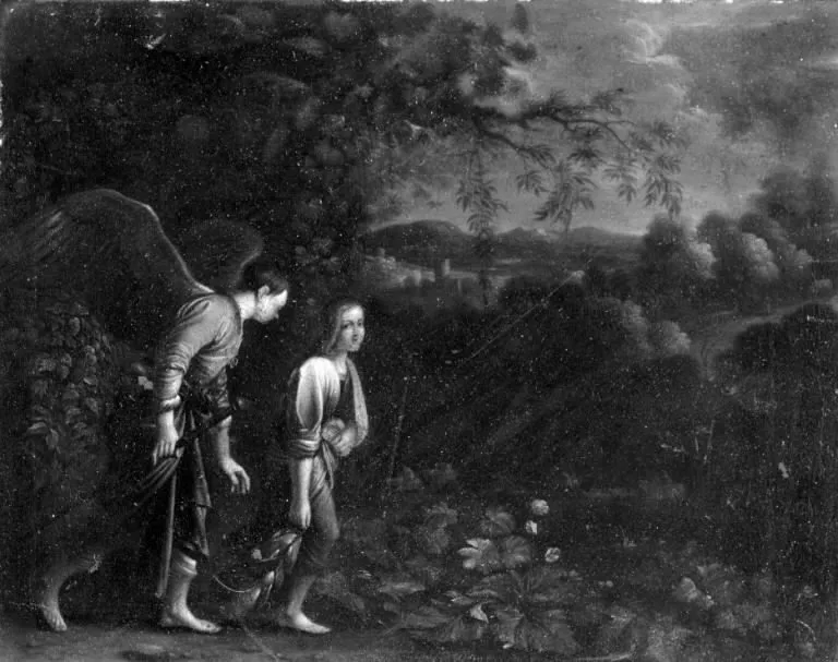 Tobiah and the Angel, by Adam Elsheimer, oil, 1601