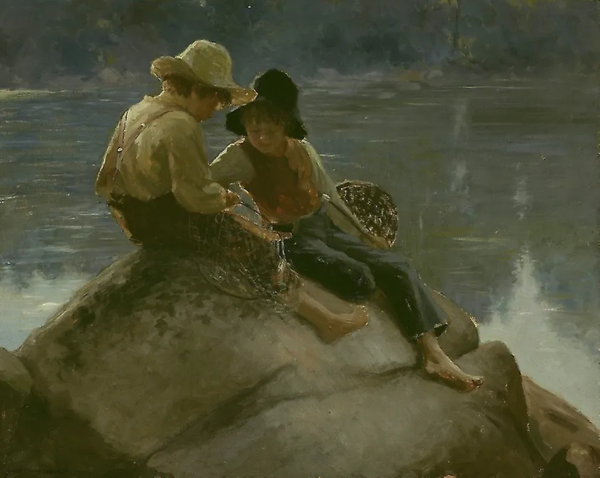 Barnacles, by Adam Emory Albright, oil, 1907