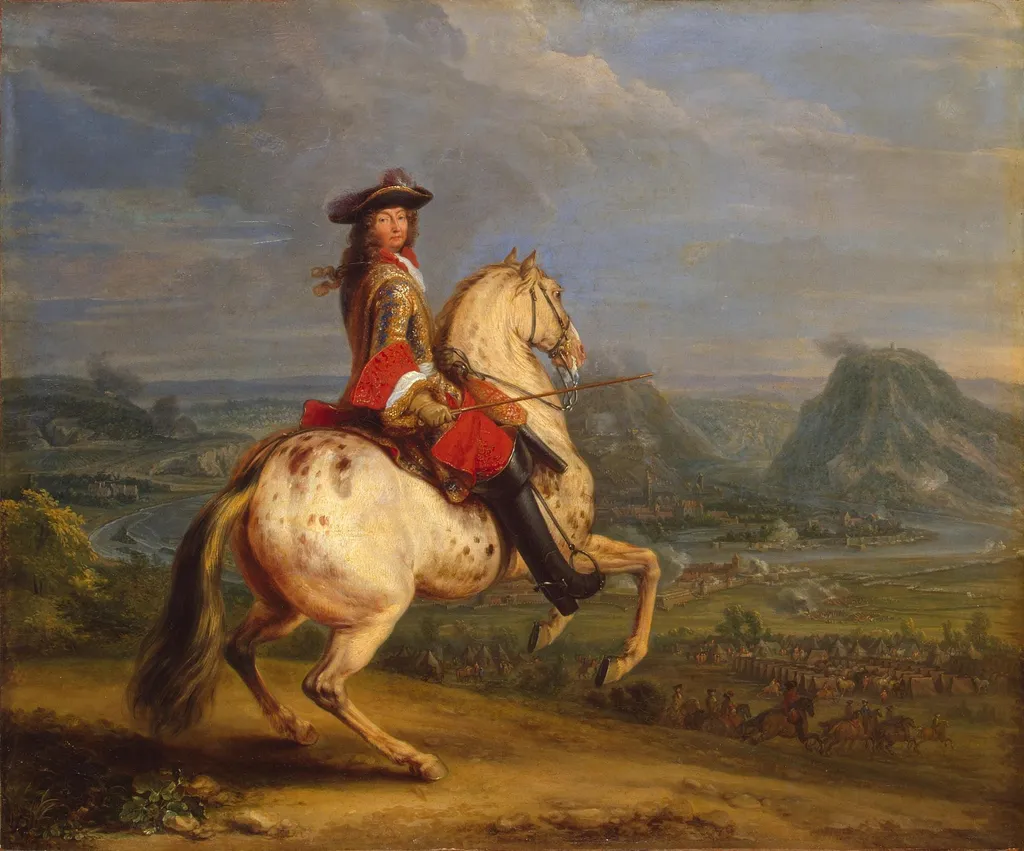 Louis XIV at the Taking of Besancon, by Adam Frans van der Meulen, oil, 1674