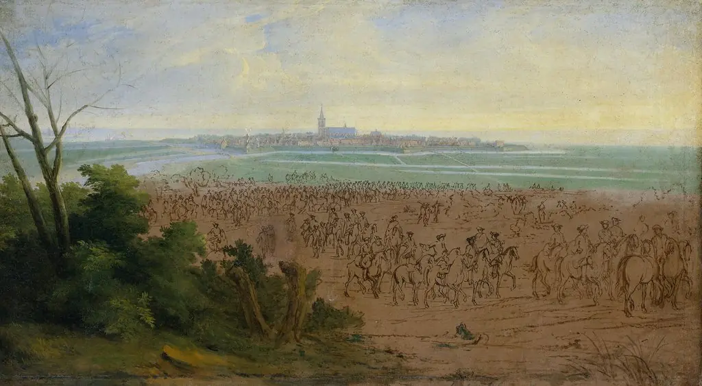 The French army at Naarden, 20 July 1672, by Adam Frans van der Meulen