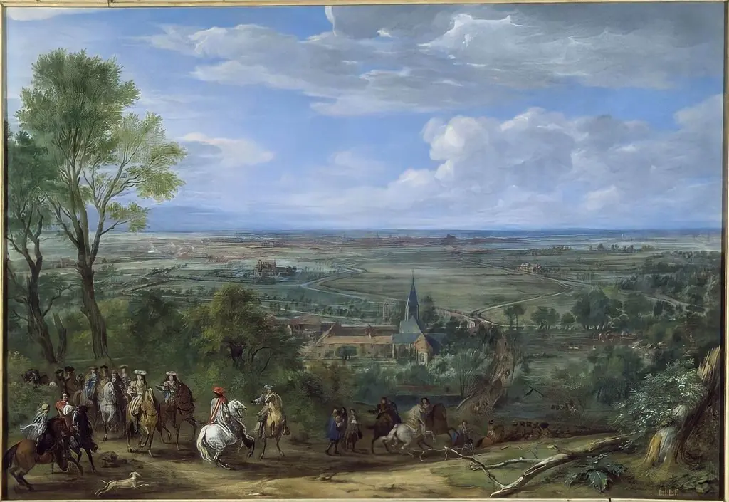 View of the siege of Lille, from the side of the Prory of Fives, August 1667, by Adam Frans van der Meulen