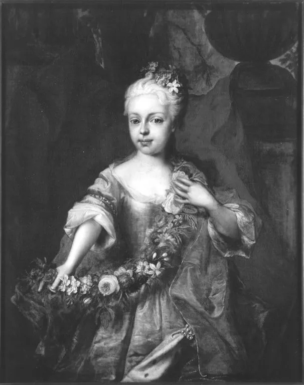 Portrait of Archduchess Maria Theresa of Austria, later Empress (1717-1780), by Ádám Mányoki, oil, 1723