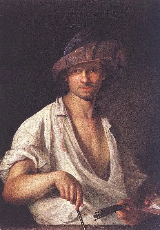 Self-portrait, by Ádám Mányoki