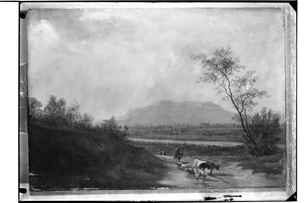 Italian landscape with a Herd, by Adam Pynacker