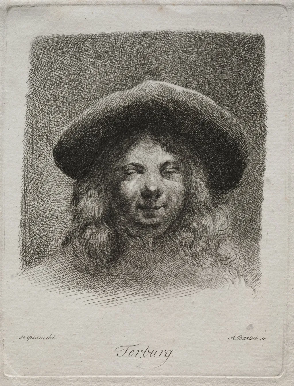 Portrait of Gerard Terborch, by Adam von Bartsch, 1805