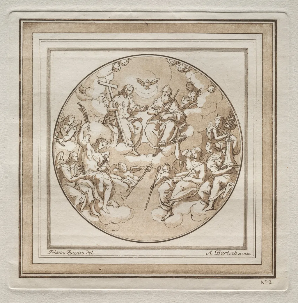 The Trinity, by Adam von Bartsch, 1782