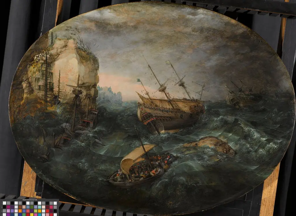 Shipwreck off a Rocky Coast, by Adam Willaerts