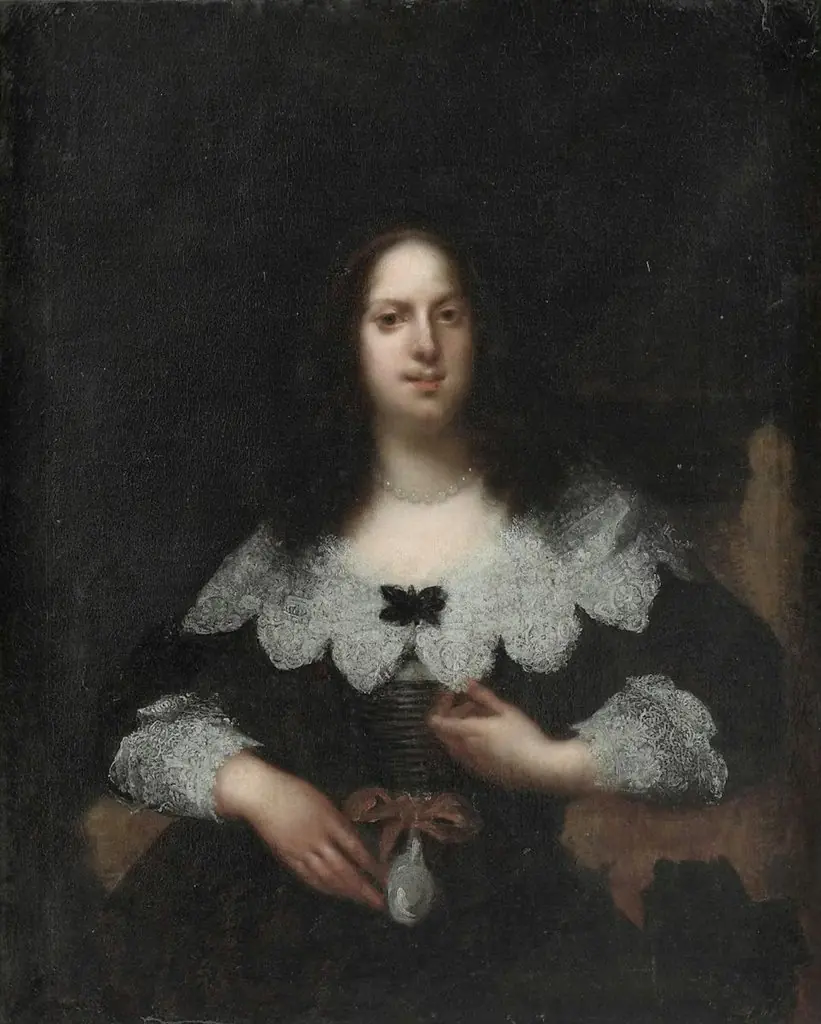 Portrait of Vittoria della Rovere, by Francesco Furini, oil, 1645