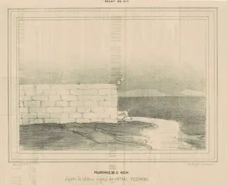 Pélerinage de St Roch, by Honoré Daumier, ink, 1840