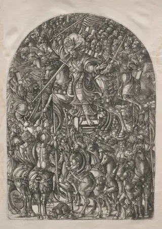 The Apocalypse:  Christ Mounted on a White Horse, by Jean Duvet, 1551