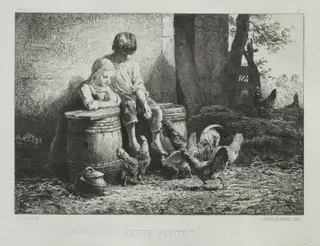 Petite, Petite, by Charles-Émile Jacque, 1864