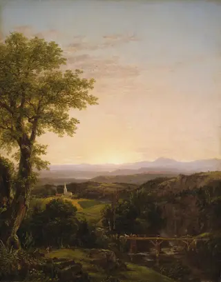 New England Scenery, by Thomas Cole, oil, 1839