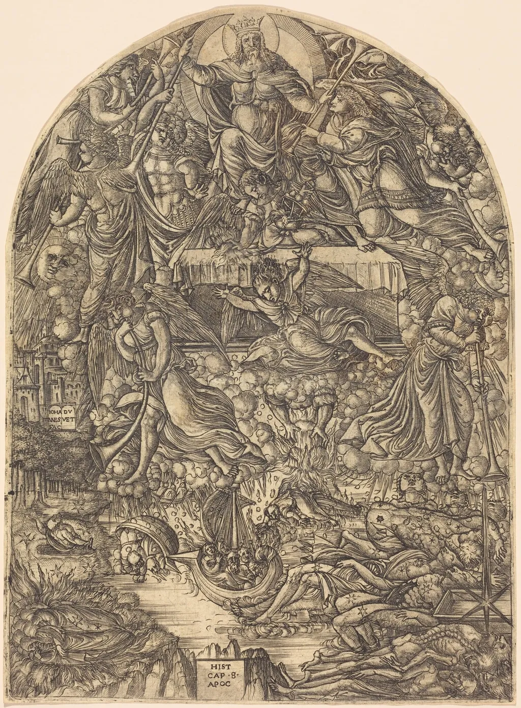 The Opening of the Seventh Seal, by Jean Duvet, ink, 1551