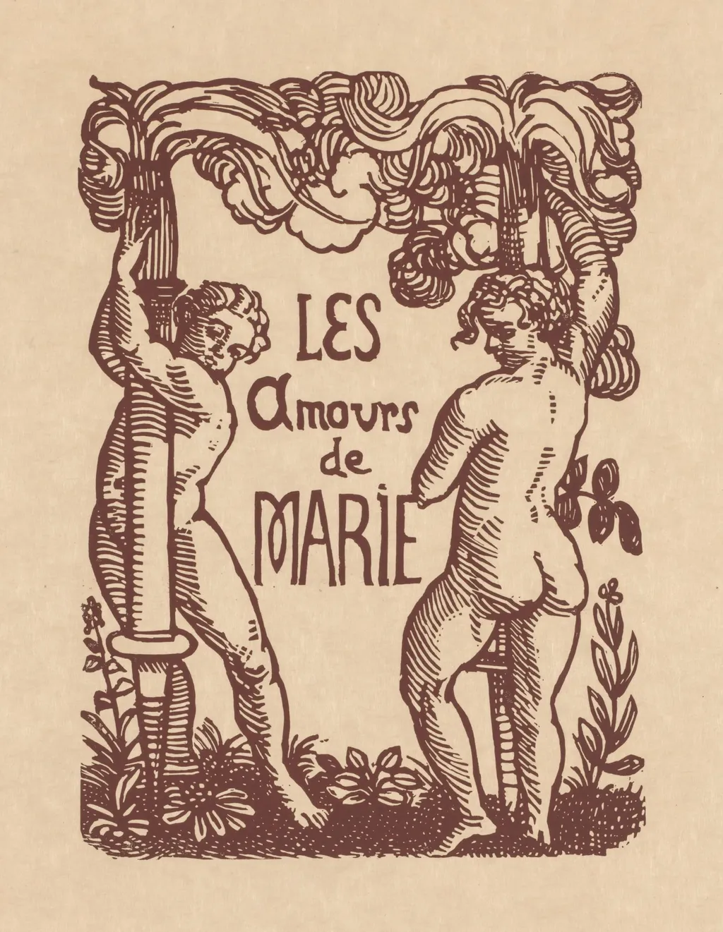 The Loves by Pierre Ronsard: The Loves of Marie (Les Amours de Pierre Ronsard: Les Amours De Marie), by Émile Bernard, 1915