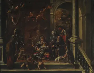 The birth of the Virgin, by Juan de Valdés Leal, oil, 1690