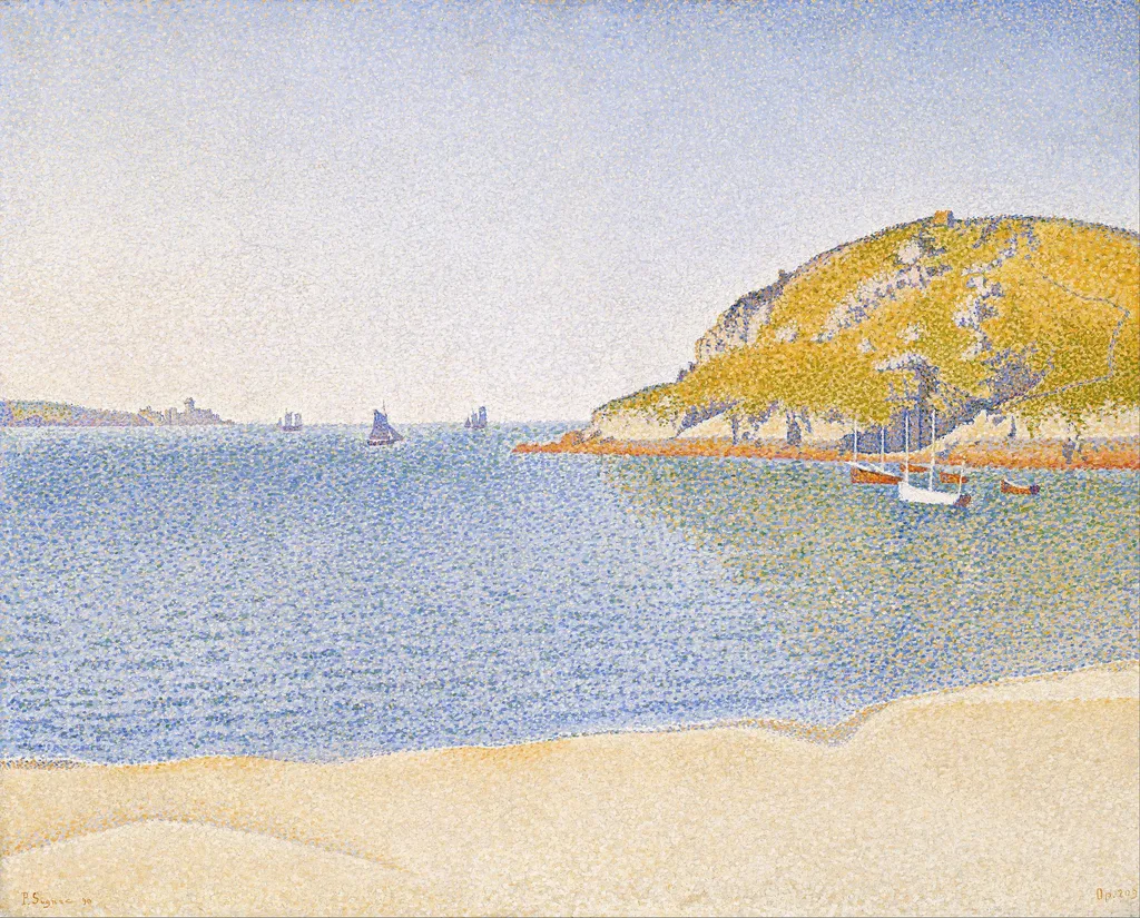 Port of Saint-Cast, by Paul Signac, oil, 1896