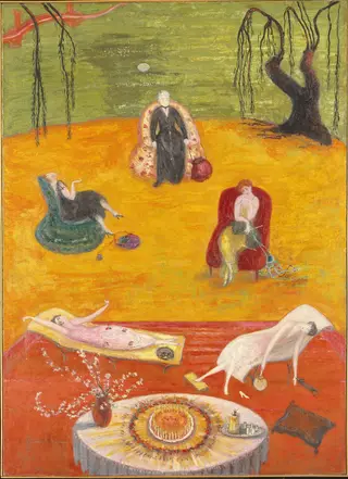 Heat, by Florine Stettheimer, oil, 1919