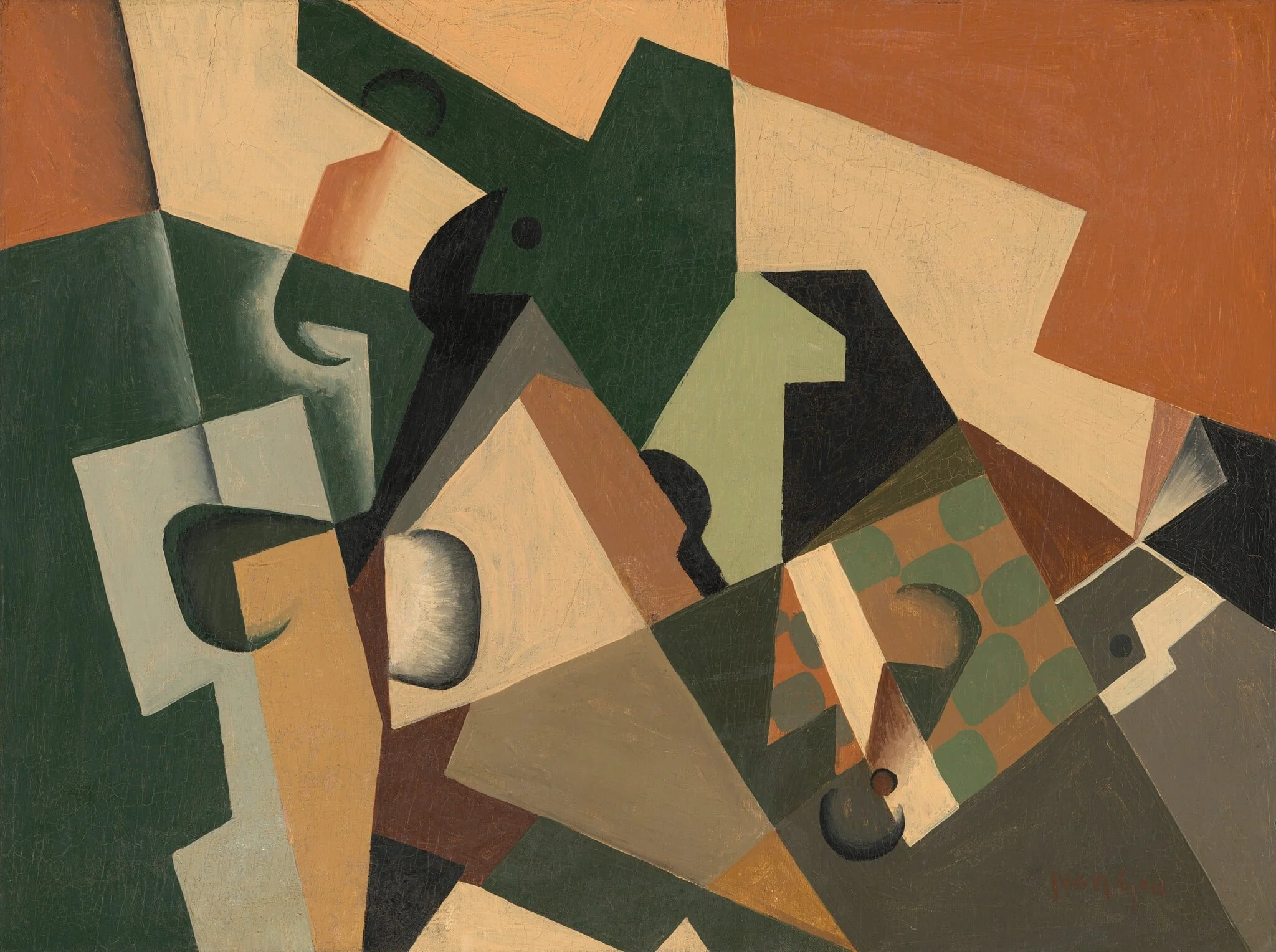Glass and Checkerboard, detail