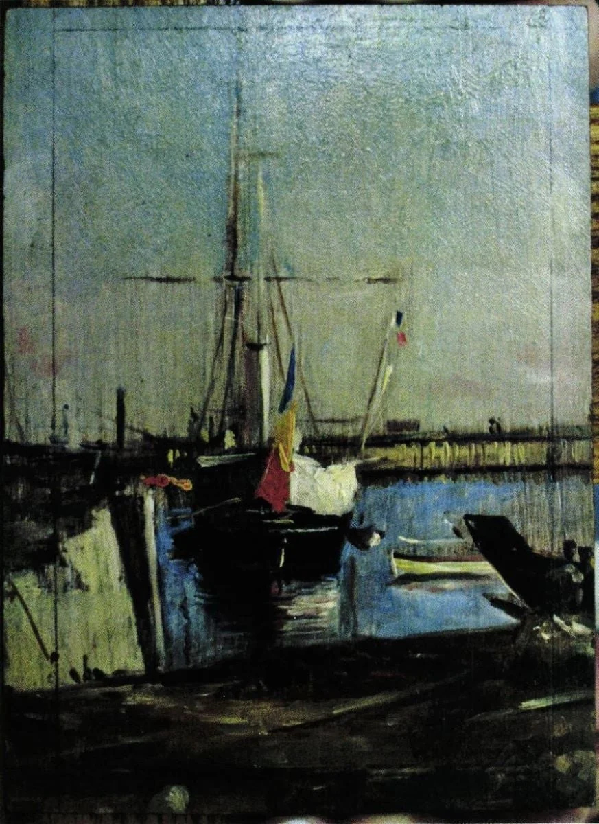 Corbaie în portul Constanța, detail