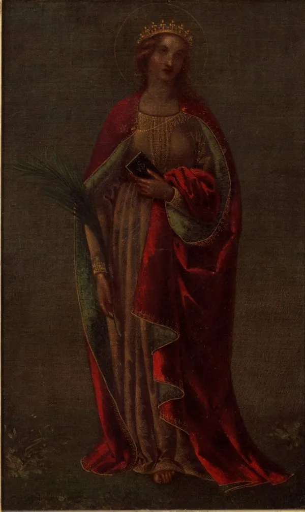 St. Catherine, by Adelaide Eliza Ironside, oil, 1859