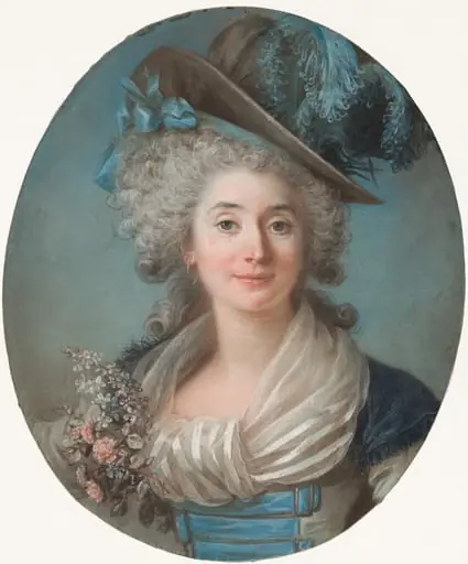 A Fashionable Noblewoman Wearing a Plumed Hat, by Adélaïde Labille-Guiard