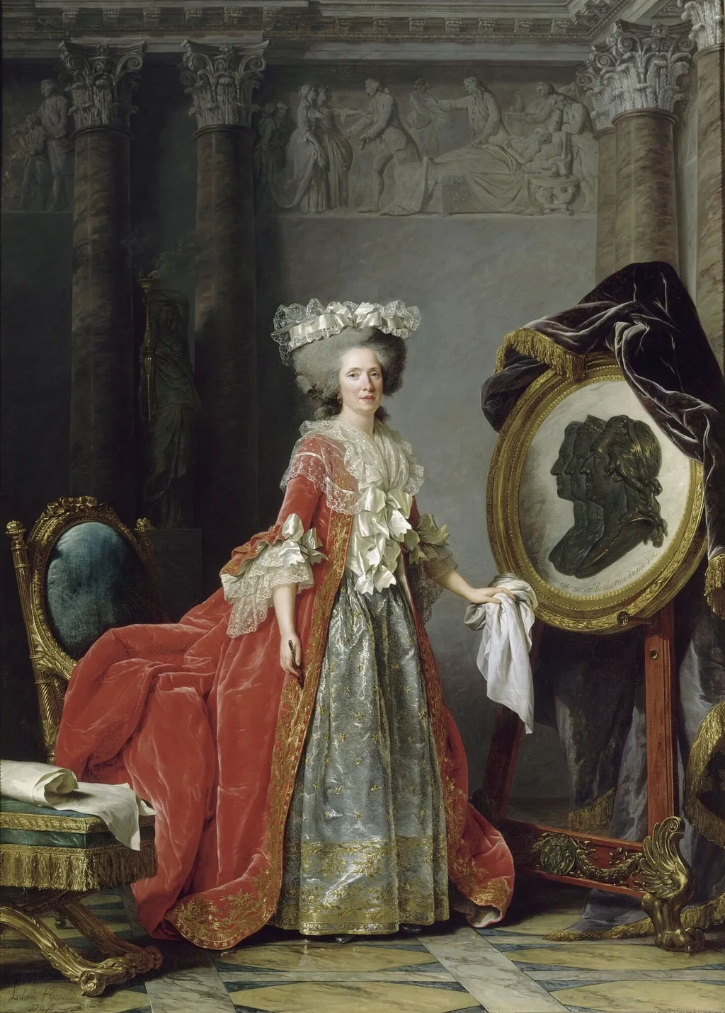 Marie-Adélaïde of France, known as Madame Adélaïde, by Adélaïde Labille-Guiard, oil, 1794
