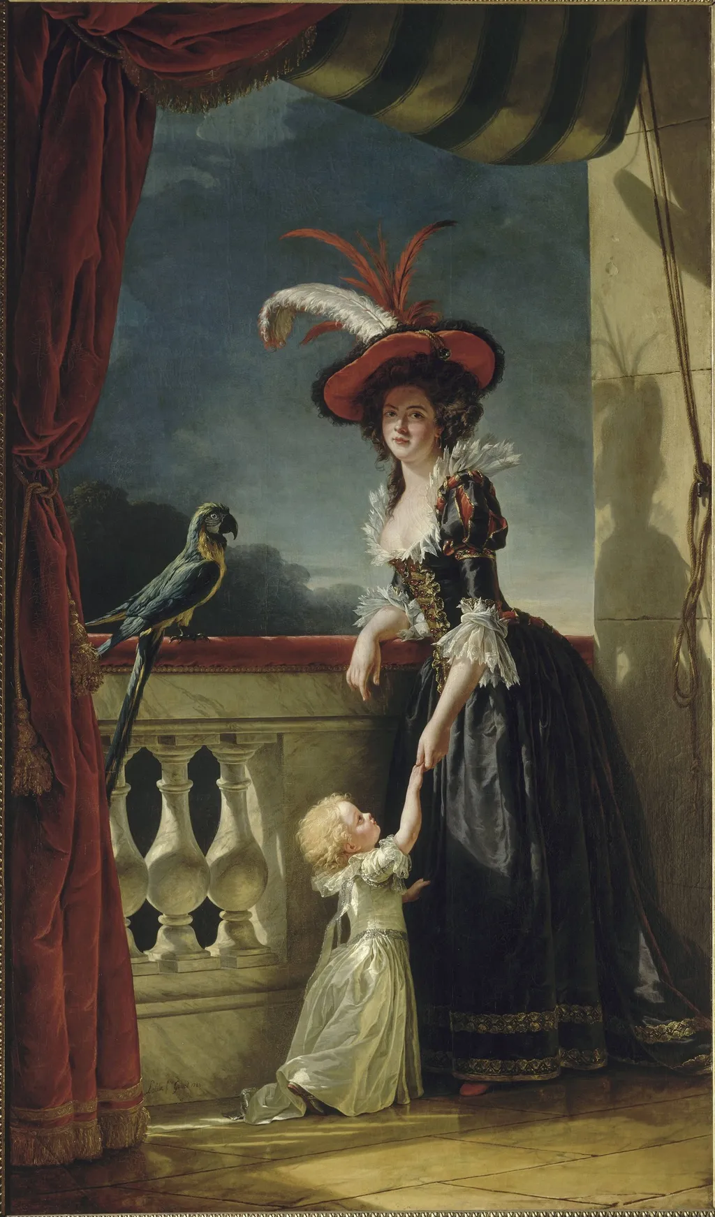 Portrait of Elisabeth of France, Duchess of Parma (1727-1759), by Adélaïde Labille-Guiard, oil, 1794