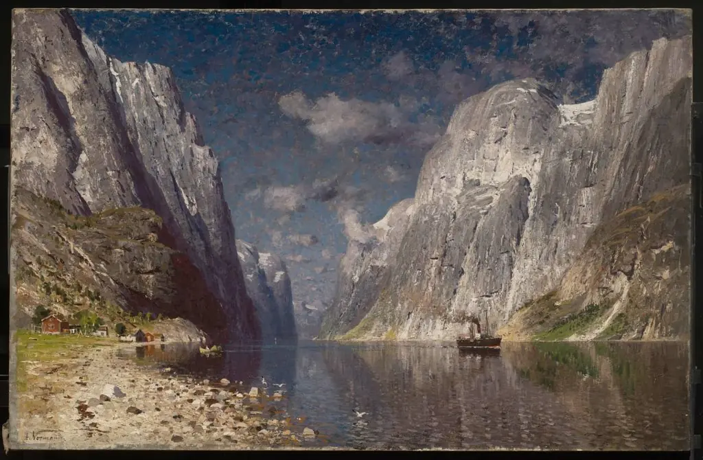 Norwegian Fiord, by Adelsteen Normann