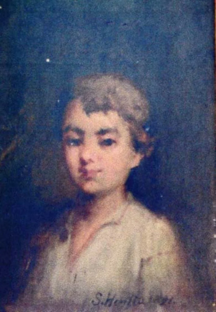 Portret de copil, detail