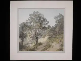 View near Canonteign, Devon, by John White Abbott, watercolor, 1804